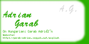 adrian garab business card